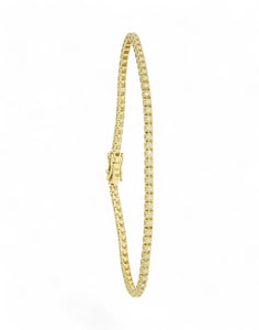 Diamond Line Bracelet 1.03ct in 18ct Yellow Gold