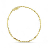 Ruby & Diamond Line Bracelet in 9ct Yellow Gold