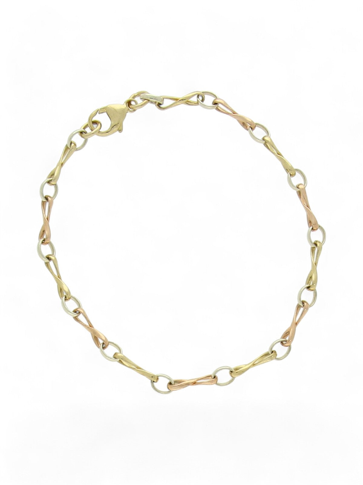 Juliette Bracelet in 9ct Yellow, White & Rose Gold