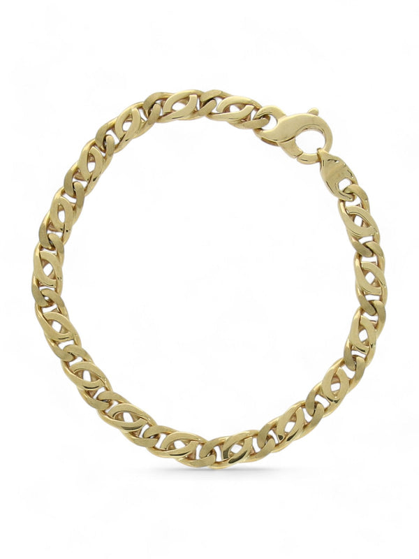 Polished Link Bracelet in 9ct Yellow Gold