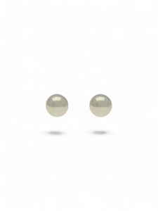 Ball Stud Earrings 3mm in 9ct White Gold