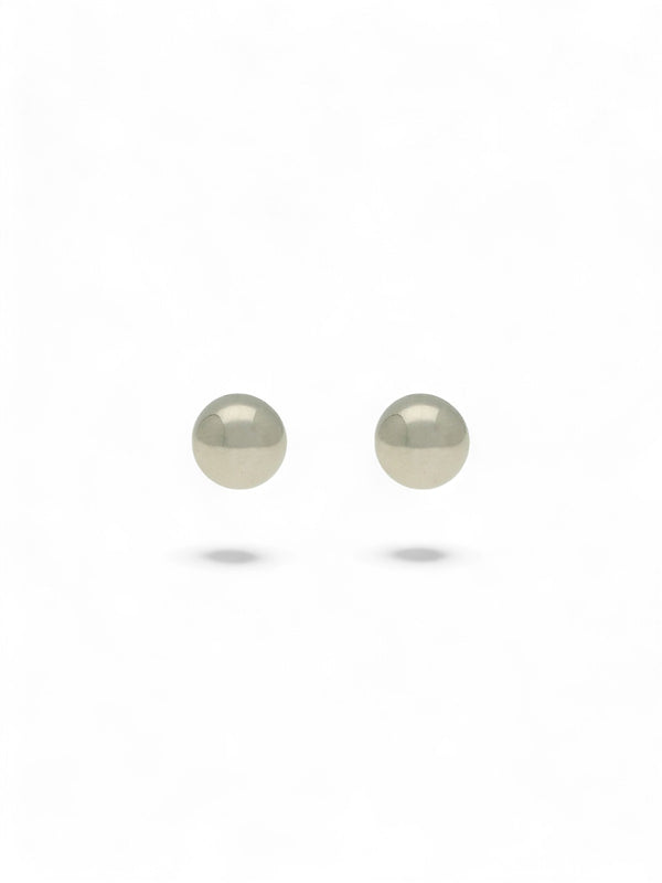 Ball Stud Earrings 3mm in 9ct White Gold