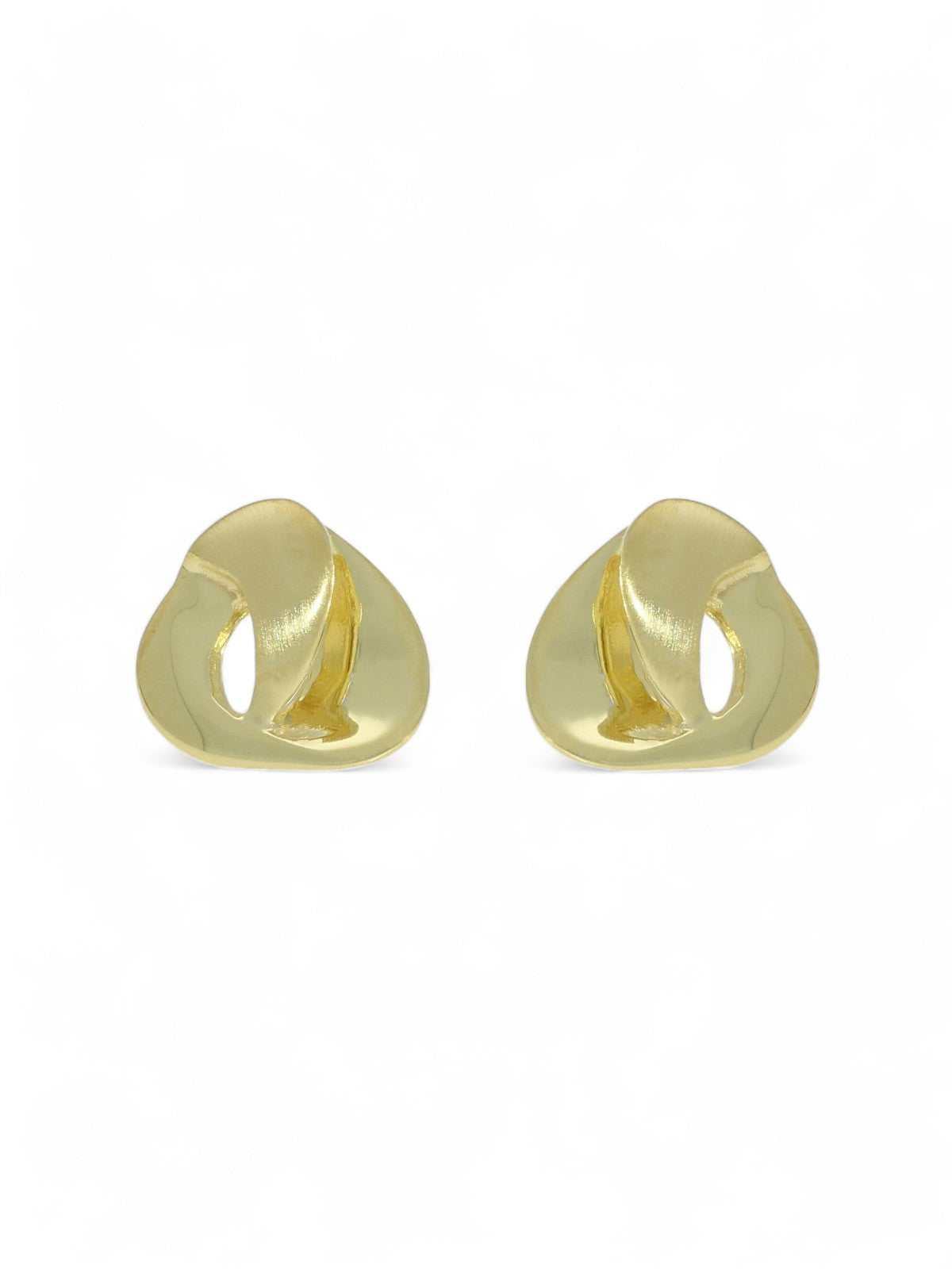 Fancy Knot Stud Earrings in 9ct Yellow Gold