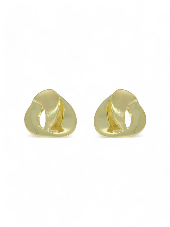 Fancy Knot Stud Earrings in 9ct Yellow Gold