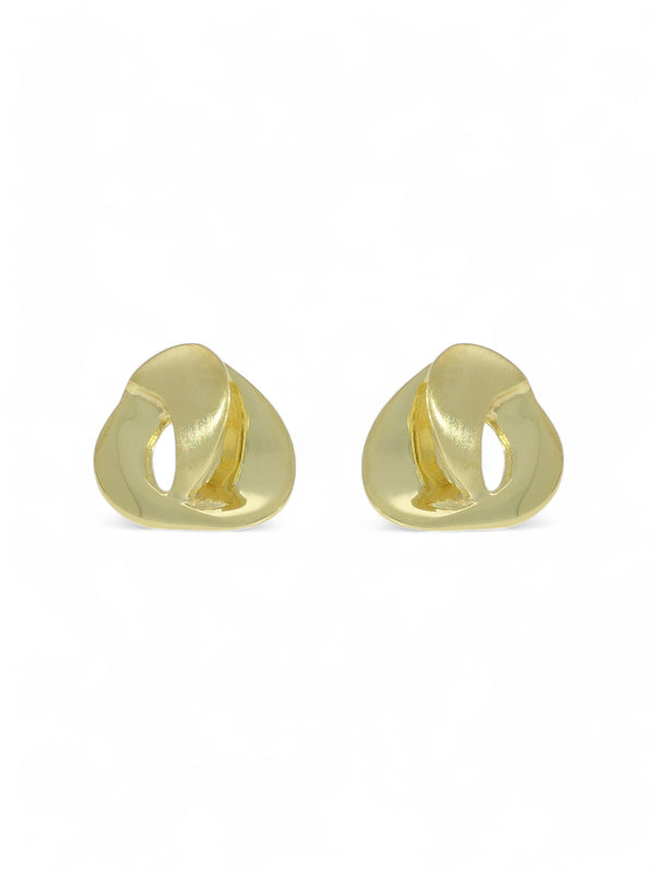 Fancy Knot Stud Earrings in 9ct Yellow Gold