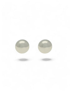 Ball Stud Earrings 6mm in 9ct White Gold