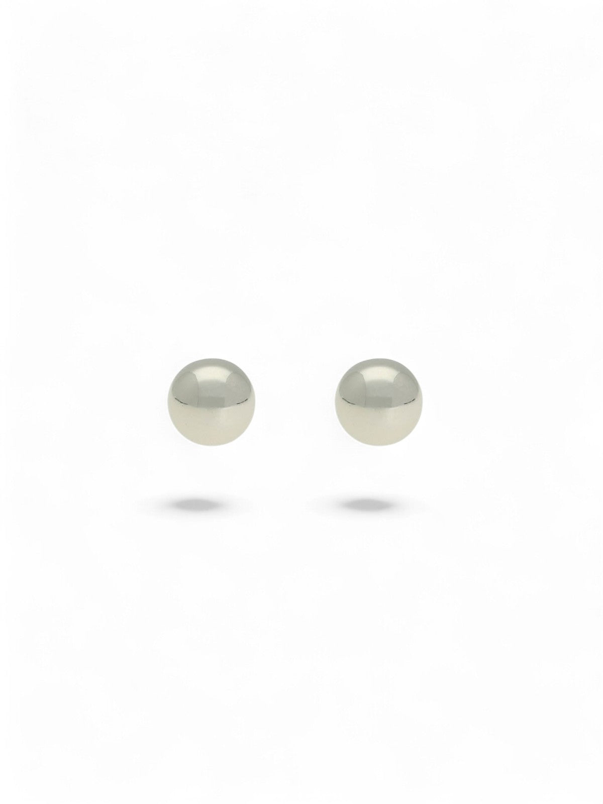 Ball Stud Earrings 4mm in 9ct White Gold