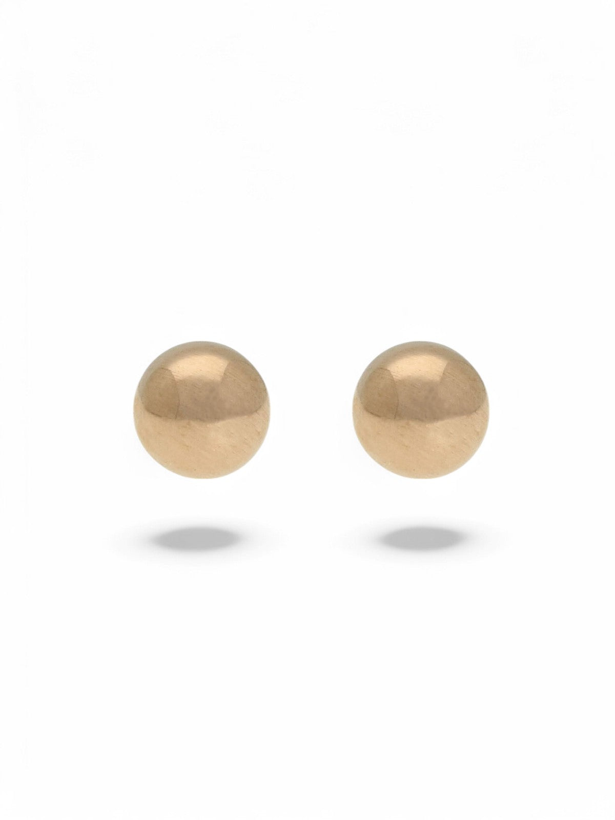 Ball Stud Earrings 4mm in 9ct Rose Gold