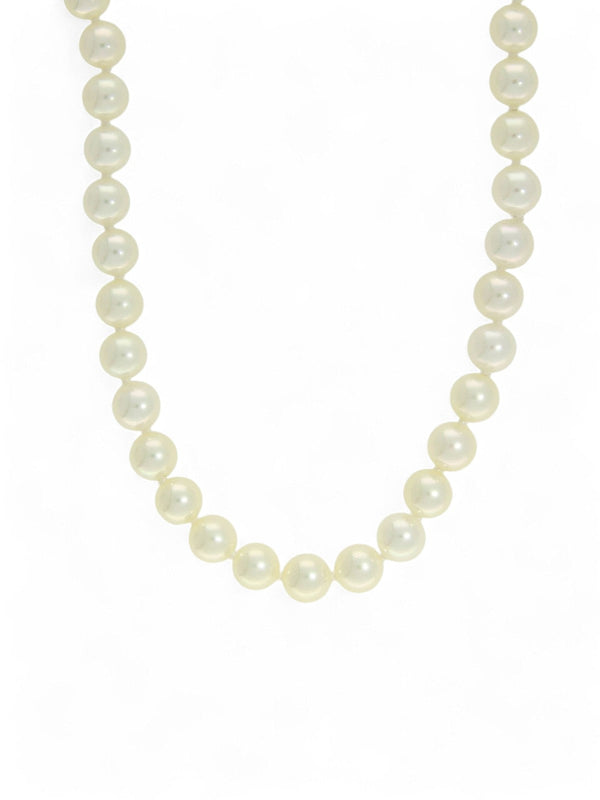 Single Row 6mm Cultured Pearl Necklace with 18ct Yellow Gold Clasp