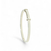 Baby's Plain Expanding Bangle in Silver