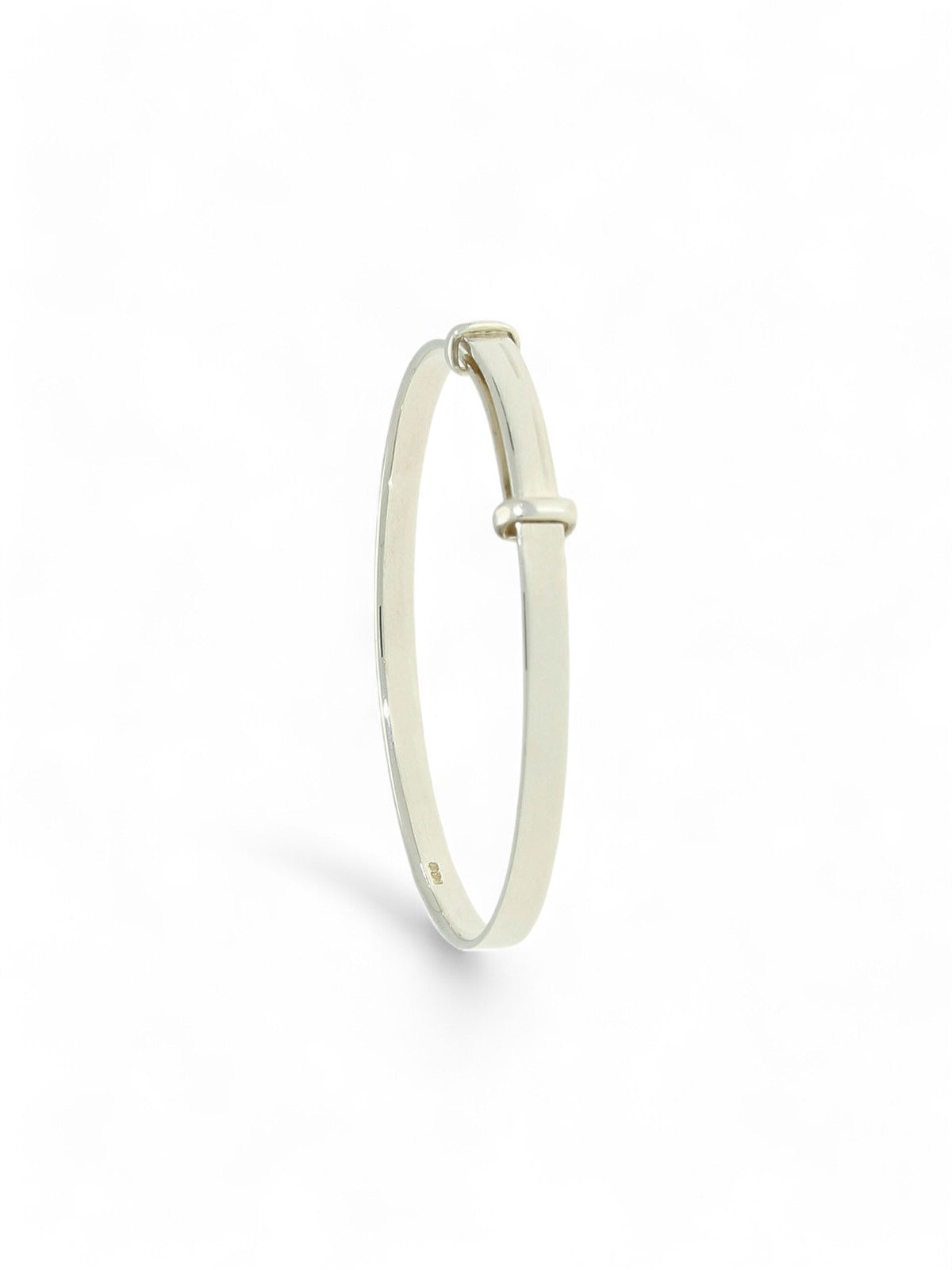 Baby's Plain Expanding Bangle in Silver