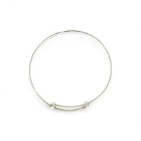 Baby's Plain Expanding Bangle in Silver