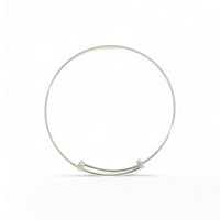 Child's Plain Bangle in Silver