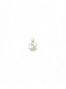 Circular Open St Christopher Pendant in Silver