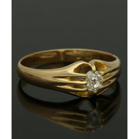 Pre Owned Diamond Old Cut Late Victorian Gypsy Ring in 18ct Yellow Gold