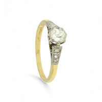 Pre Owned Diamond Ring in 18ct Yellow & White Gold