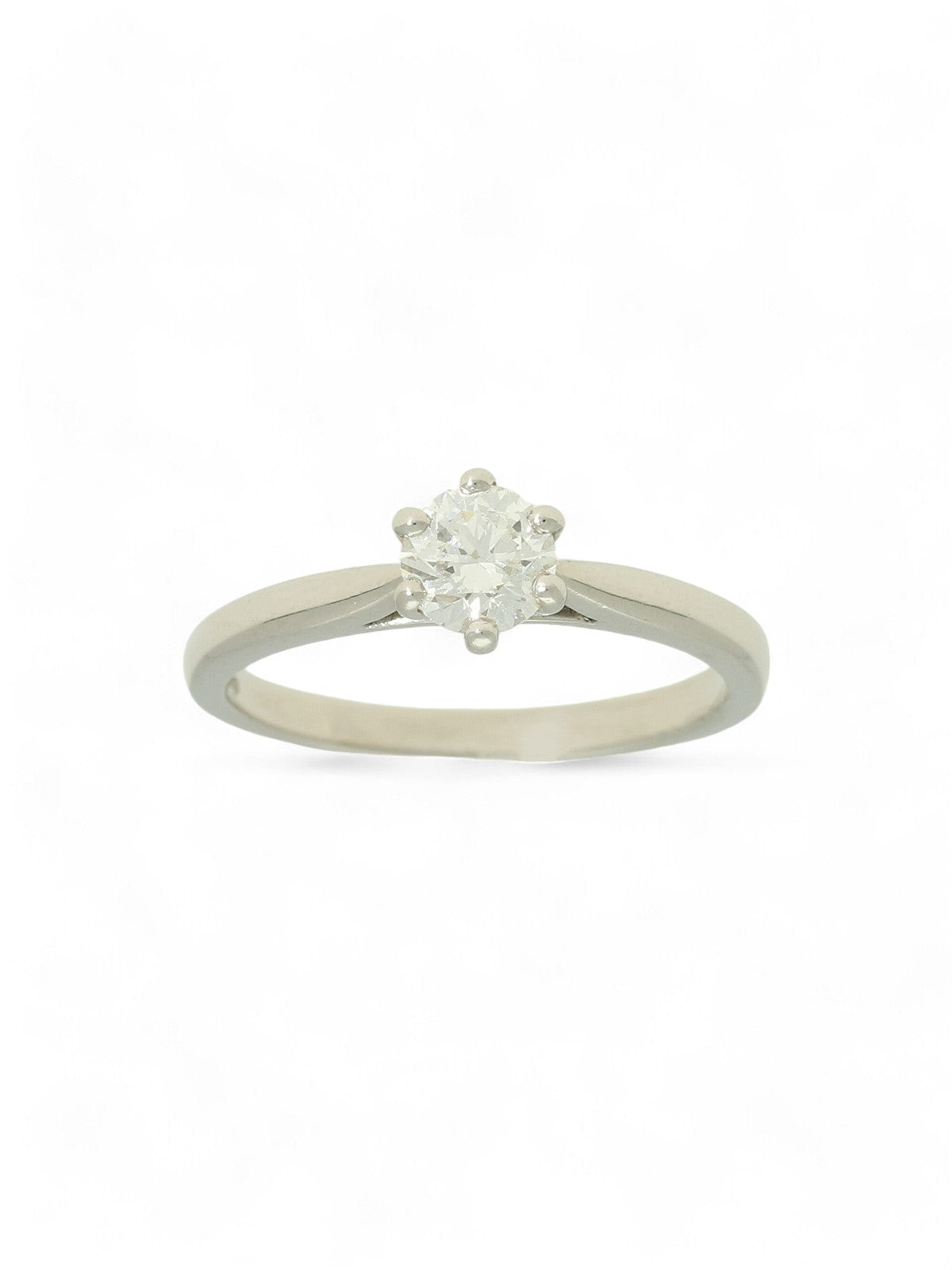 Pre Owned Diamond Round Brilliant Solitaire Ring 0.50ct in Platinum