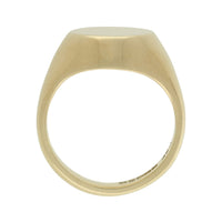 Pre Owned Oval Signet Ring in 9ct Yellow Gold