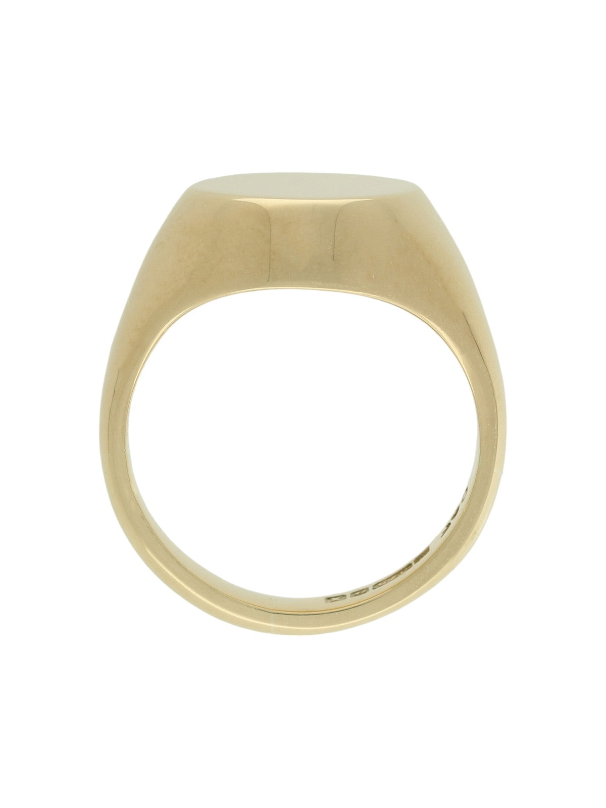 Pre Owned Oval Signet Ring in 9ct Yellow Gold