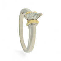 Pre Owned Diamond Solitaire 0.40ct Ring in 18ct Yellow and White Gold