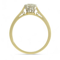 Pre Owned Diamond Solitaire Ring in 18ct Yellow Gold