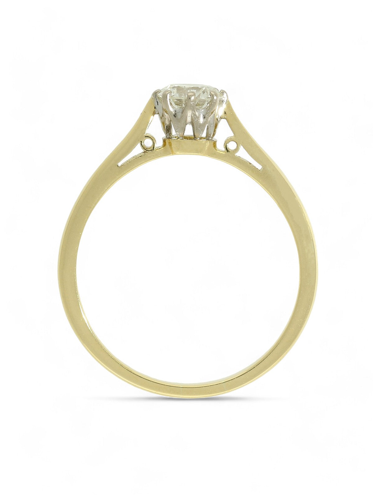 Pre Owned Diamond Solitaire Ring in 18ct Yellow Gold