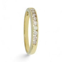 Pre Owned Diamond Half Eternity Ring in 14ct Yellow Gold