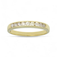 Pre Owned Diamond Half Eternity Ring in 14ct Yellow Gold