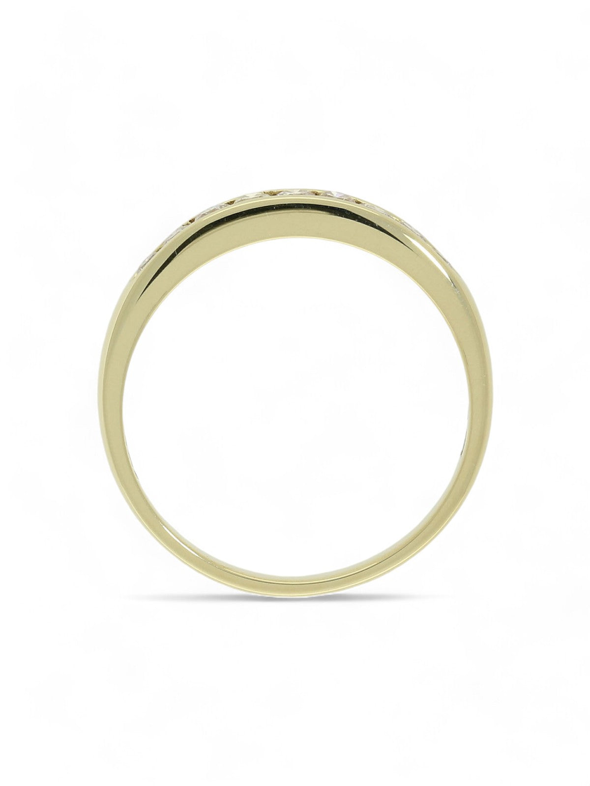 Pre Owned Diamond Half Eternity Ring in 14ct Yellow Gold