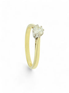 Pre Owned Diamond Solitaire Ring in 18ct Yellow Gold