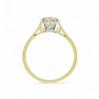 Pre Owned Diamond Solitaire Ring in 18ct Yellow Gold