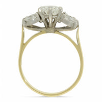 Pre Owned Diamond Trefoil Ring 1.48ct in 18ct Yellow & White Gold