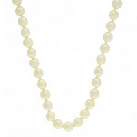 Pre Owned Uniformed Pearl Single Row Necklace with 9ct Yellow Gold Clasp