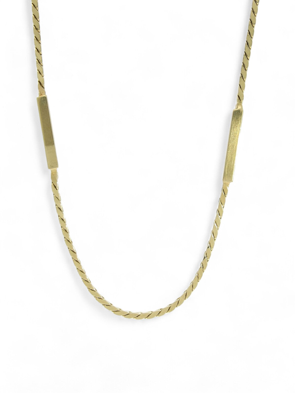 Pre Owned Flat Link Chain in 9ct Yellow Gold