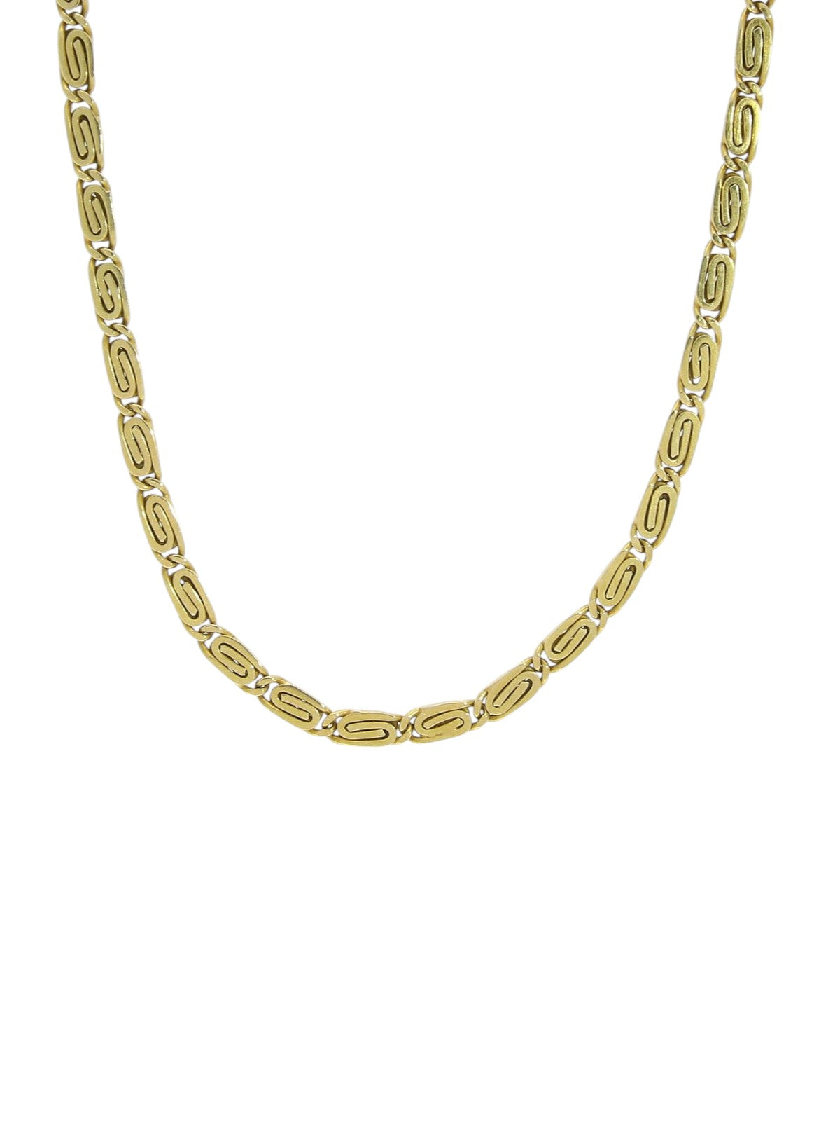 Pre Owned Swirl Link Chain in 14ct Yellow Gold