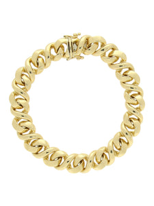 Pre Owned Figure of Eight Link Bracelet in 18ct Yellow Gold