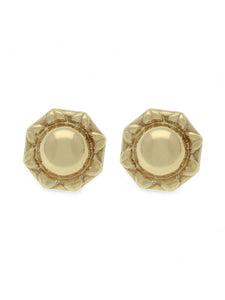 Pre Owned Flower Stud Earrings in 9ct Yellow Gold