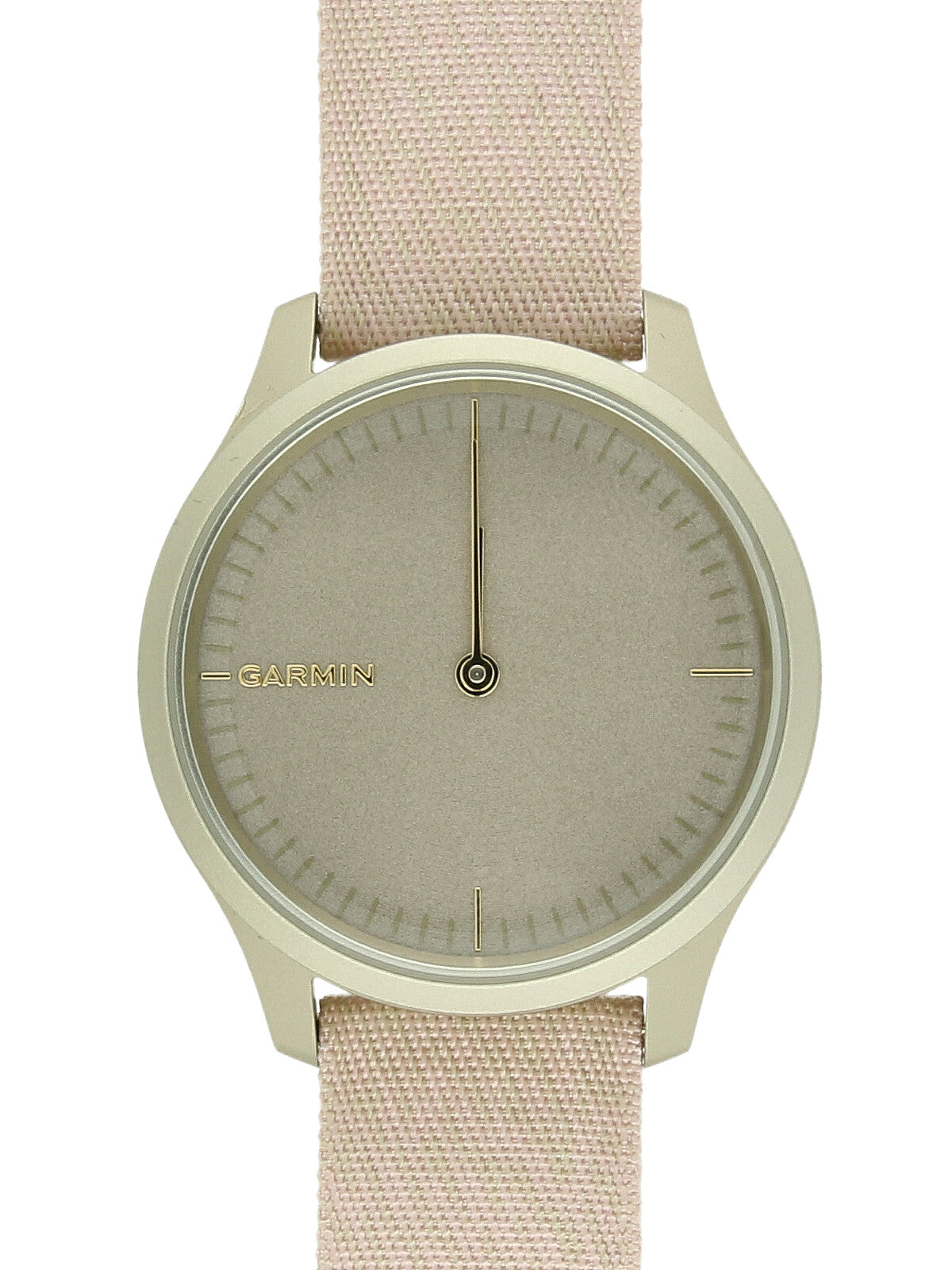 Pre Owned Garmin Vivomove Light Gold Tone 40mm Watch on Blush Pink Strap