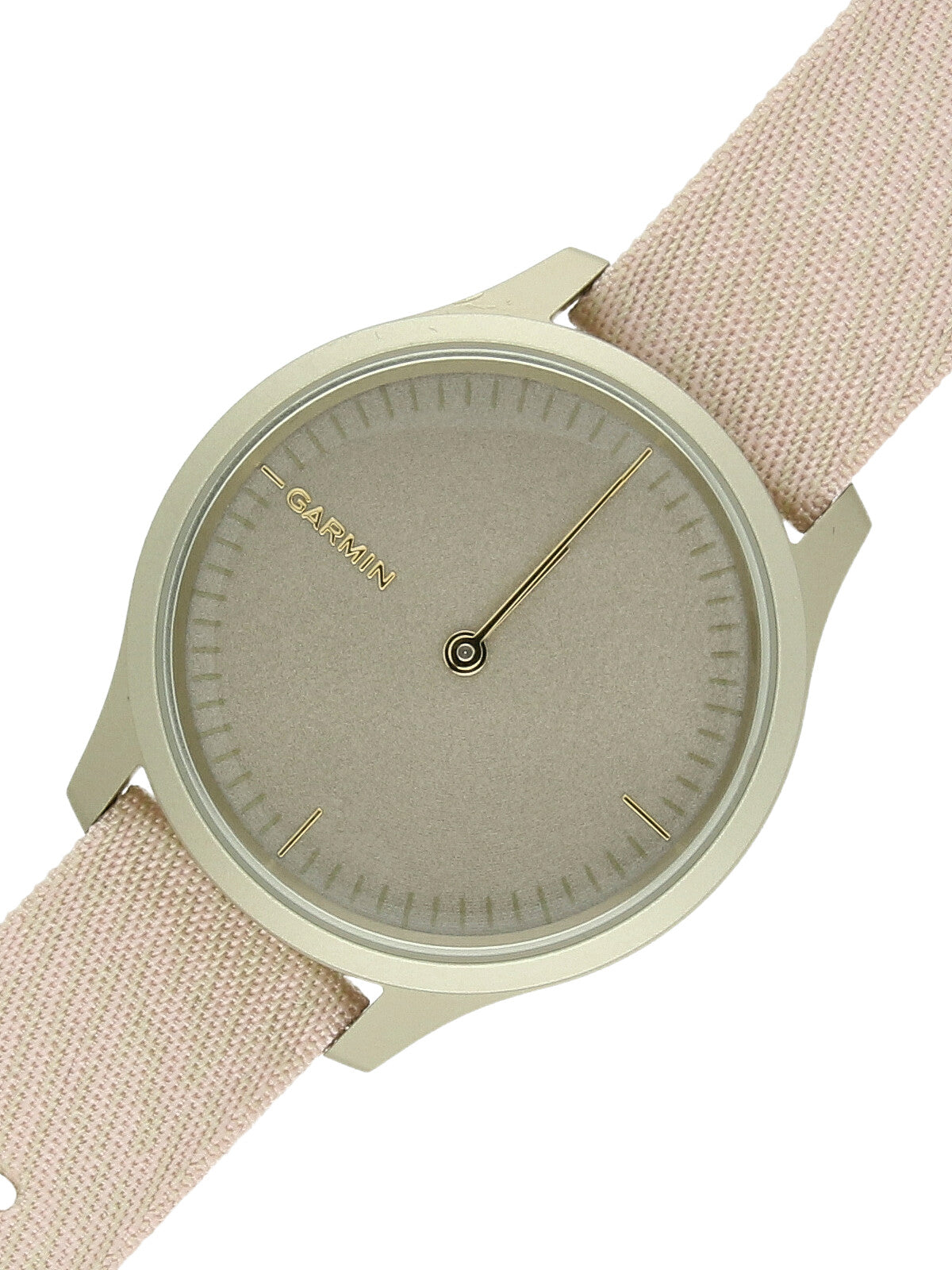 Pre Owned Garmin Vivomove Light Gold Tone 40mm Watch on Blush Pink Strap