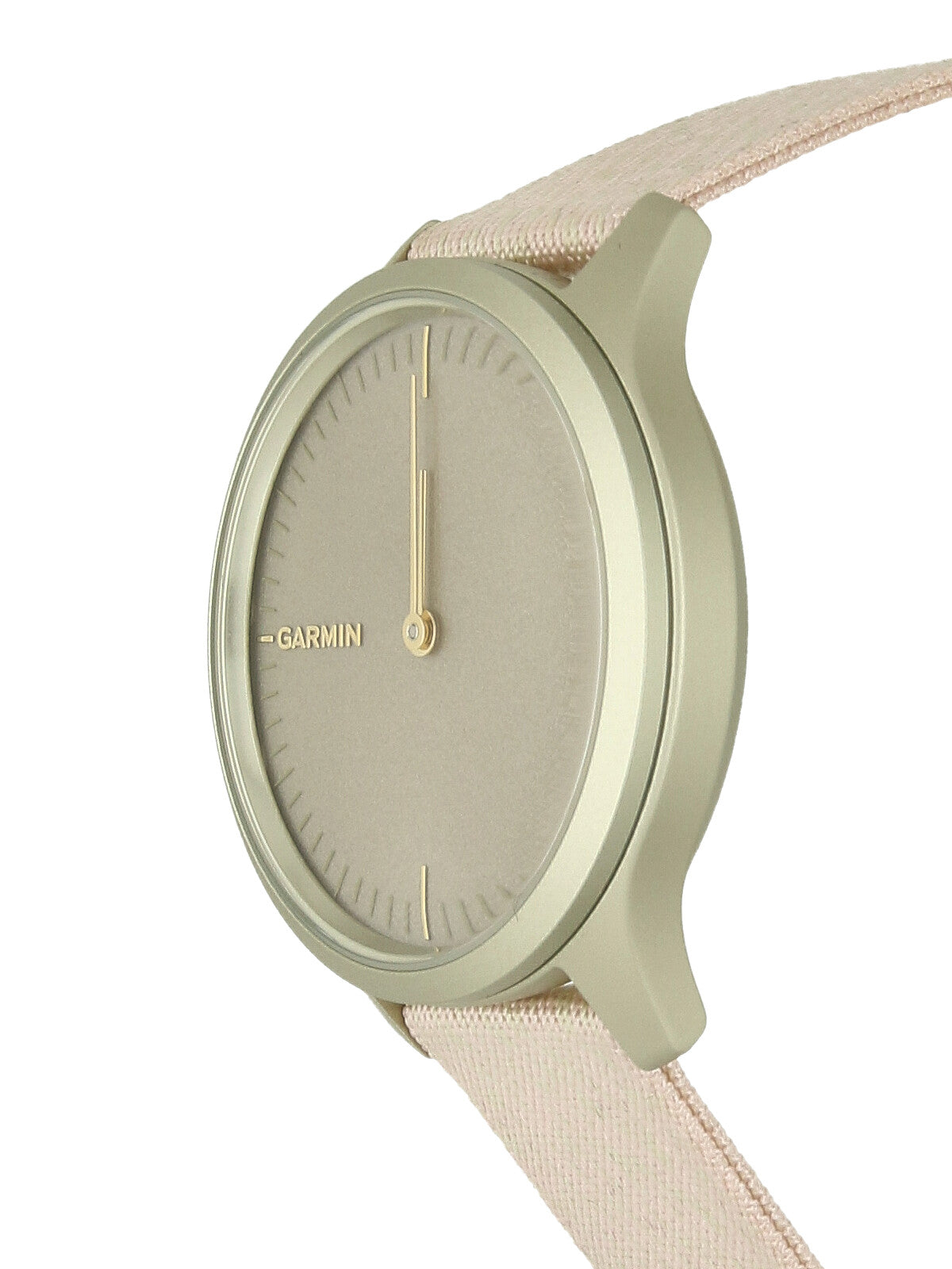 Pre Owned Garmin Vivomove Light Gold Tone 40mm Watch on Blush Pink Strap