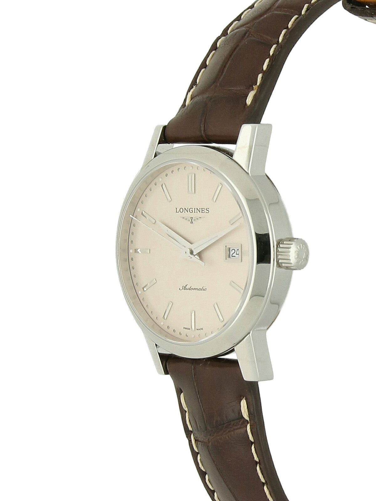 Pre Owned Longines Prima Luna Automatic Watch 30mm on Leather Strap