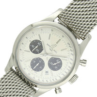 Pre Owned Breitling Transocean Chronograph Steel Automatic 43mm Watch on Bracelet