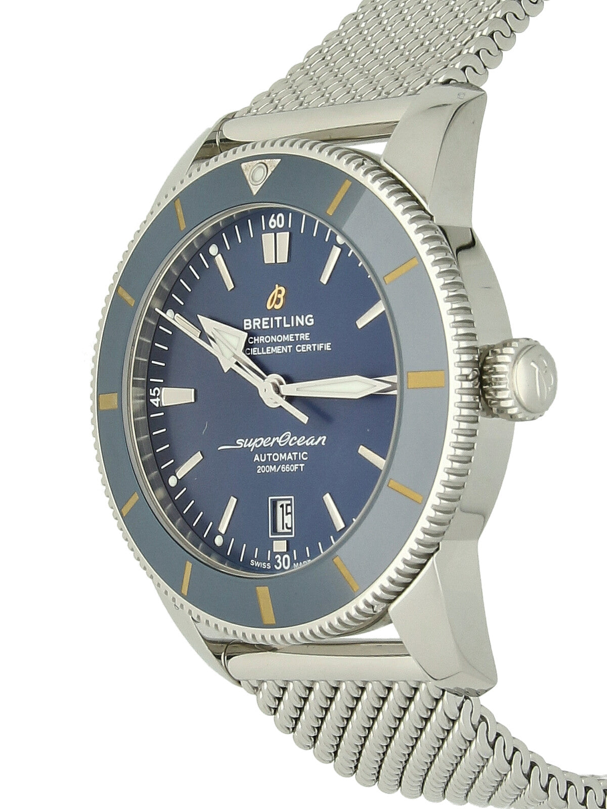 Pre Owned Breitling SuperOcean Heritage Steel Automatic 46mm Watch on Bracelet