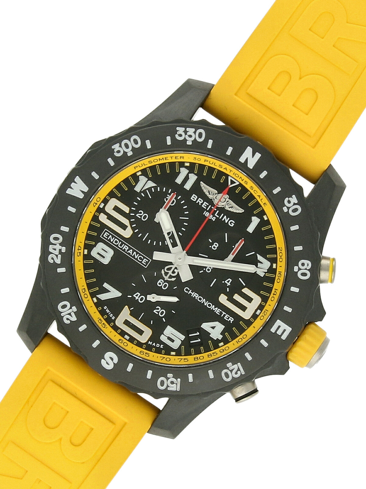 Pre Owned Breitling Endurance Pro Watch on Rubber Strap