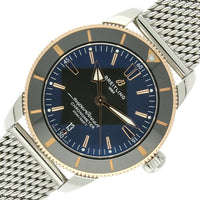 Pre Owned Breitling SuperOcean Heritage Steel and Red Gold Automatic Watch on Steel Bracelet 44mm