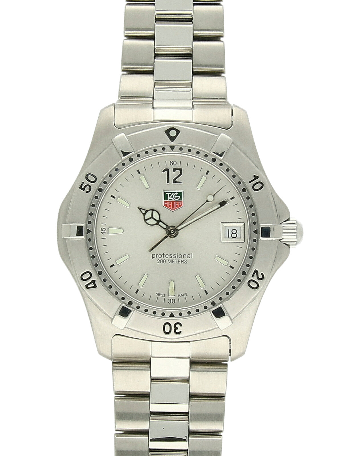 Pre Owned TAG Heuer Professional 200m Steel Quartz 38mm Watch on Bracelet