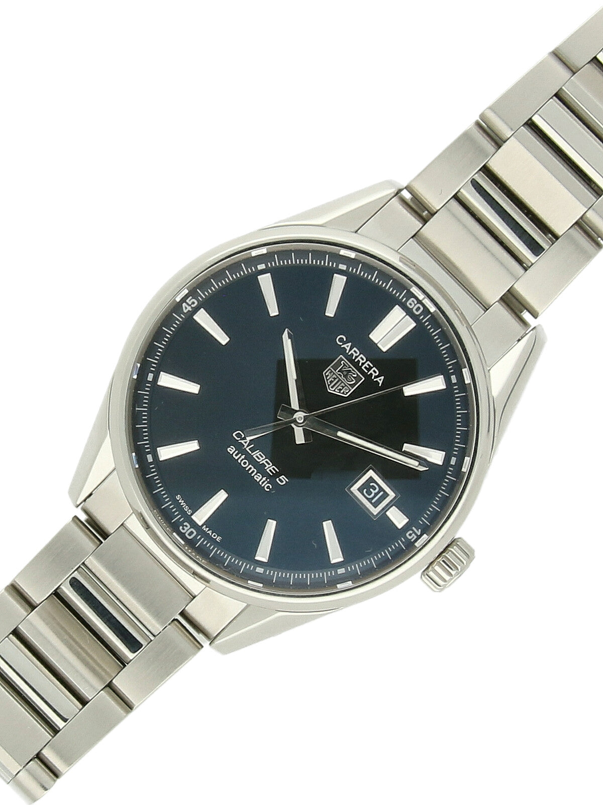 Pre Owned TAG Heuer Carrera Steel Automatic 38mm Watch on Bracelet Brufords W.Bruford