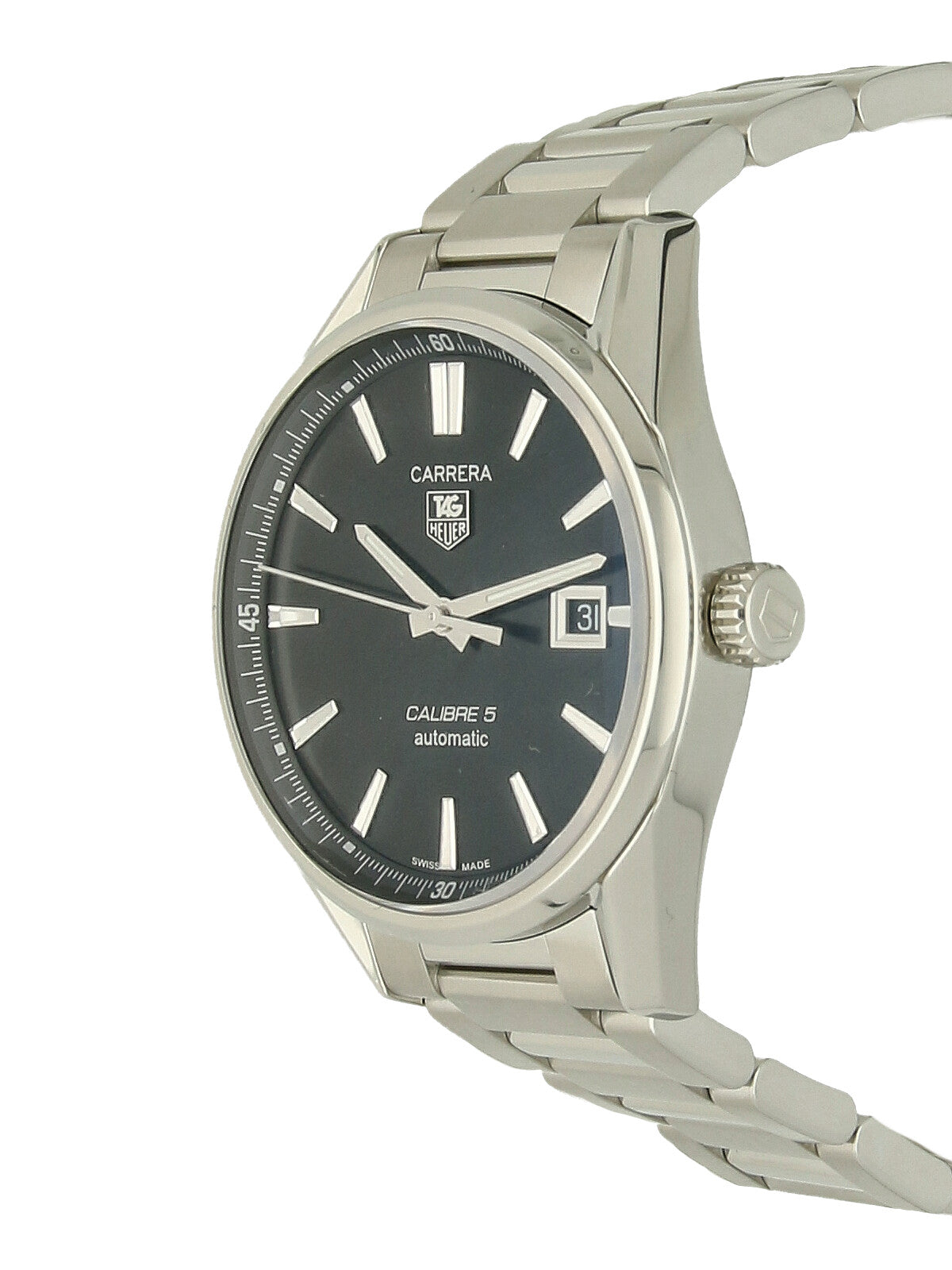 Pre Owned TAG Heuer Carrera Steel Automatic 38mm Watch on Bracelet