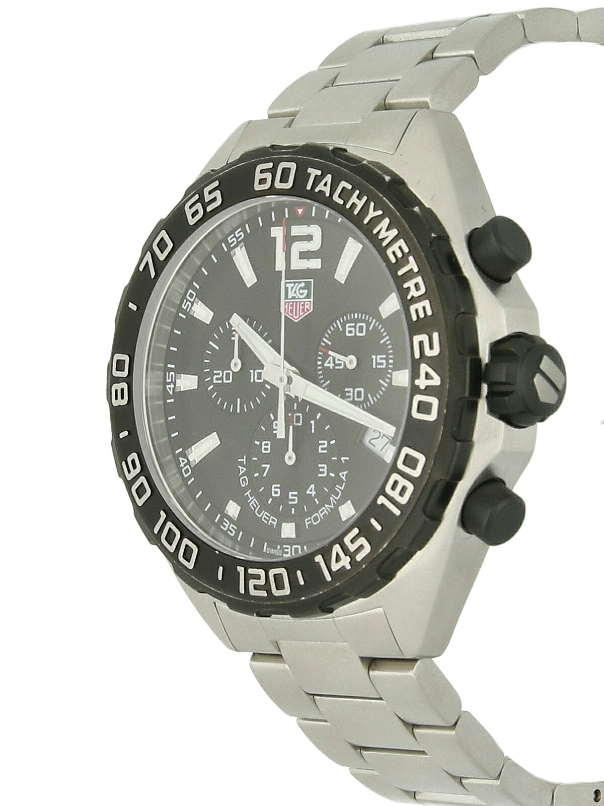 Pre Owned TAG Heuer Formula 1 Chronograph Steel Quartz 41mm Watch on Bracelet