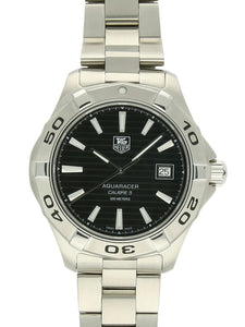 Pre Owned TAG Heuer Aquaracer Calibre 5 Automatic Watch 40mm on Steel Bracelet